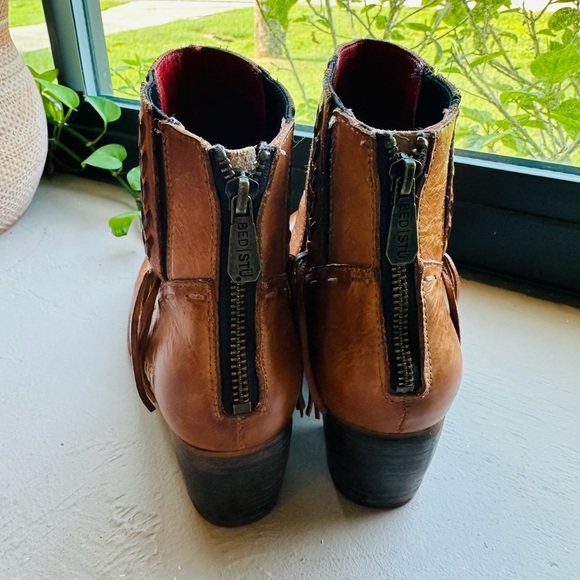 BED|STU Celestine Pecan Rustic Leather Booties Size 9 - Picture 8 of 15